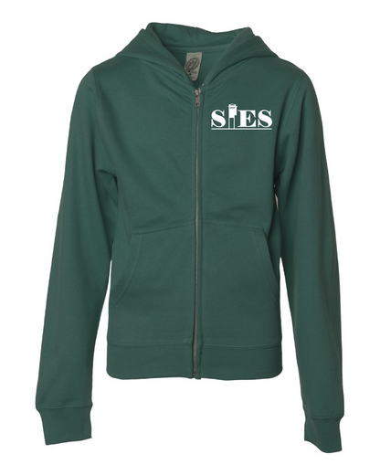 Youth Midweight Full-Zip Hooded Sweatshirt SIES