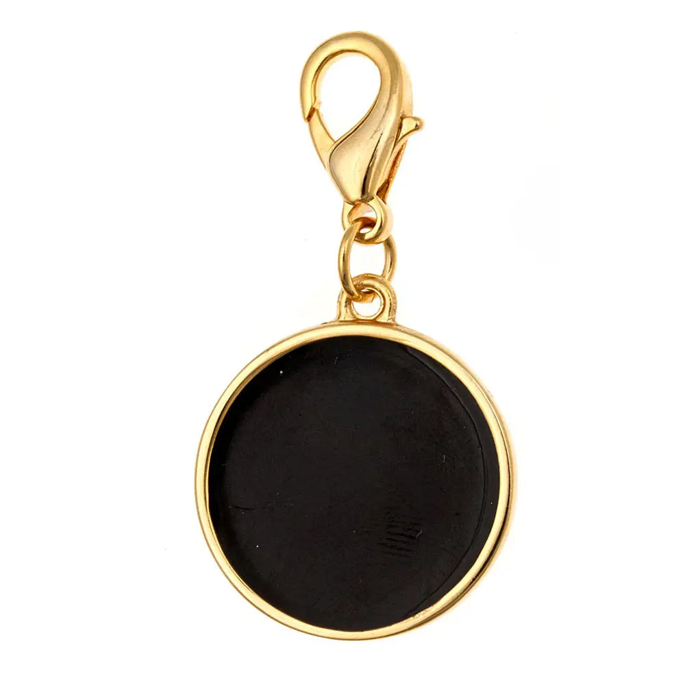 Monogram  Enamel Disc Fornash An Initial Impression GOLD-BLACK