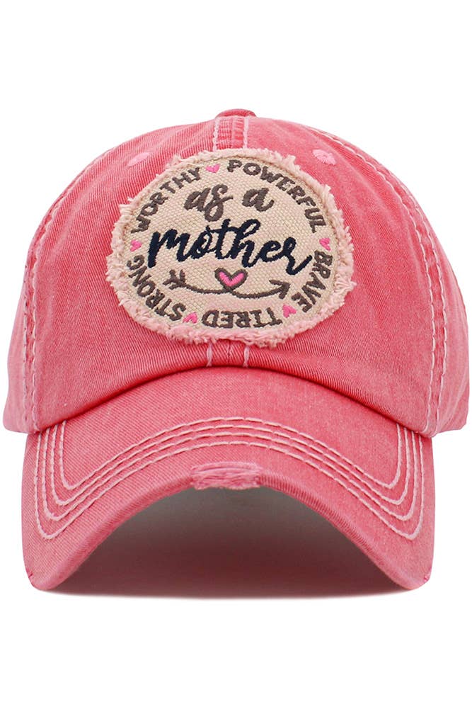 AS A MOTHER Vintage Ball Cap