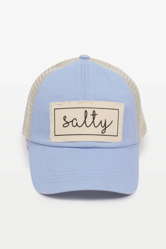 Salty Canvas Patch Mesh Back Baseball Cap