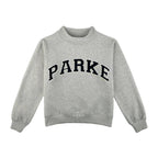 Letter Varsity Leisure Mock Neck Sweatshirt