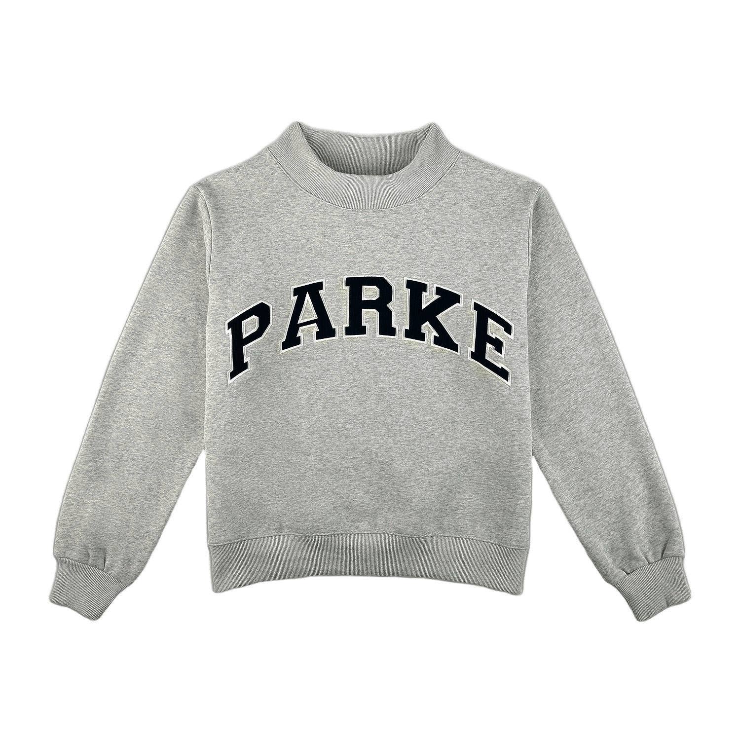 Letter Varsity Leisure Mock Neck Sweatshirt