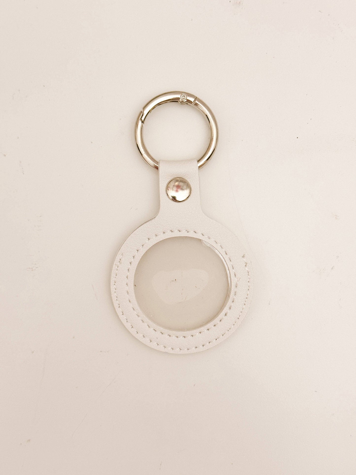 Needlepoint Self Finishing PU Leather Key Fob Bag Tag Interchangeable Finishing Keychain