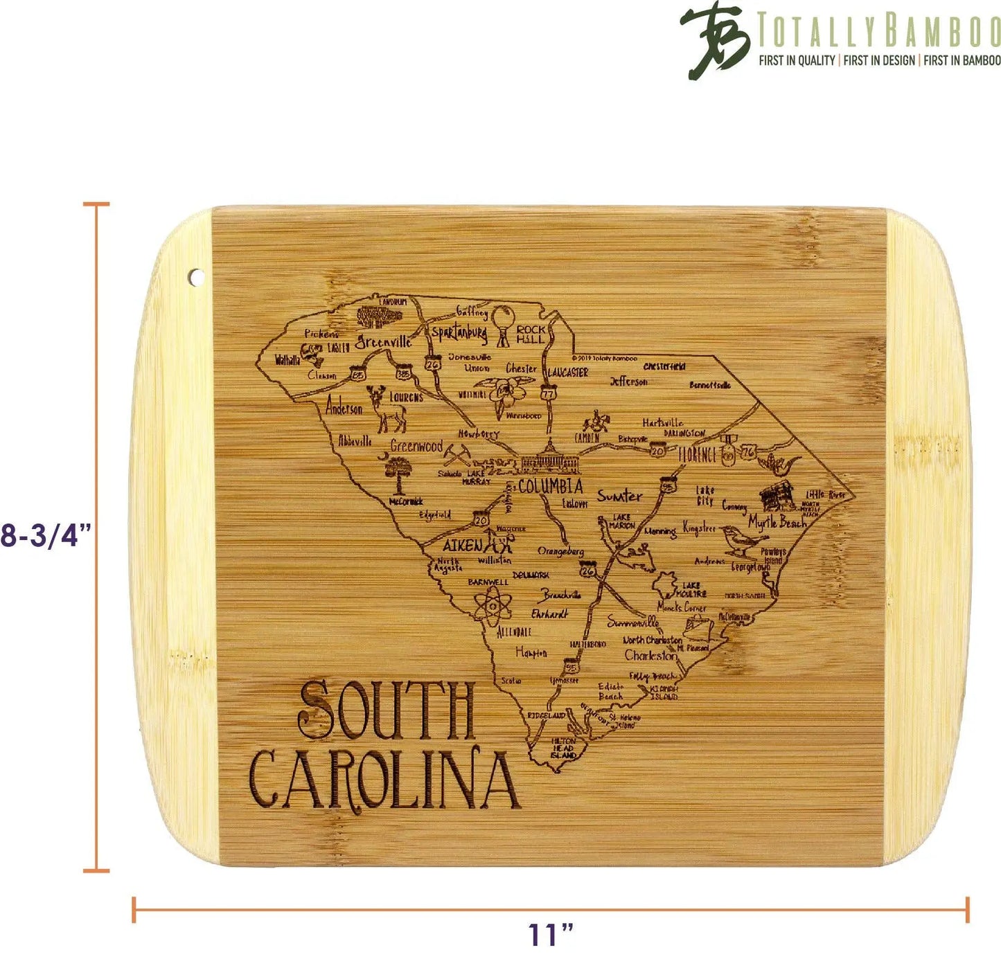 South Carolina 11" Cutting & Serving Board - An Initial Impression