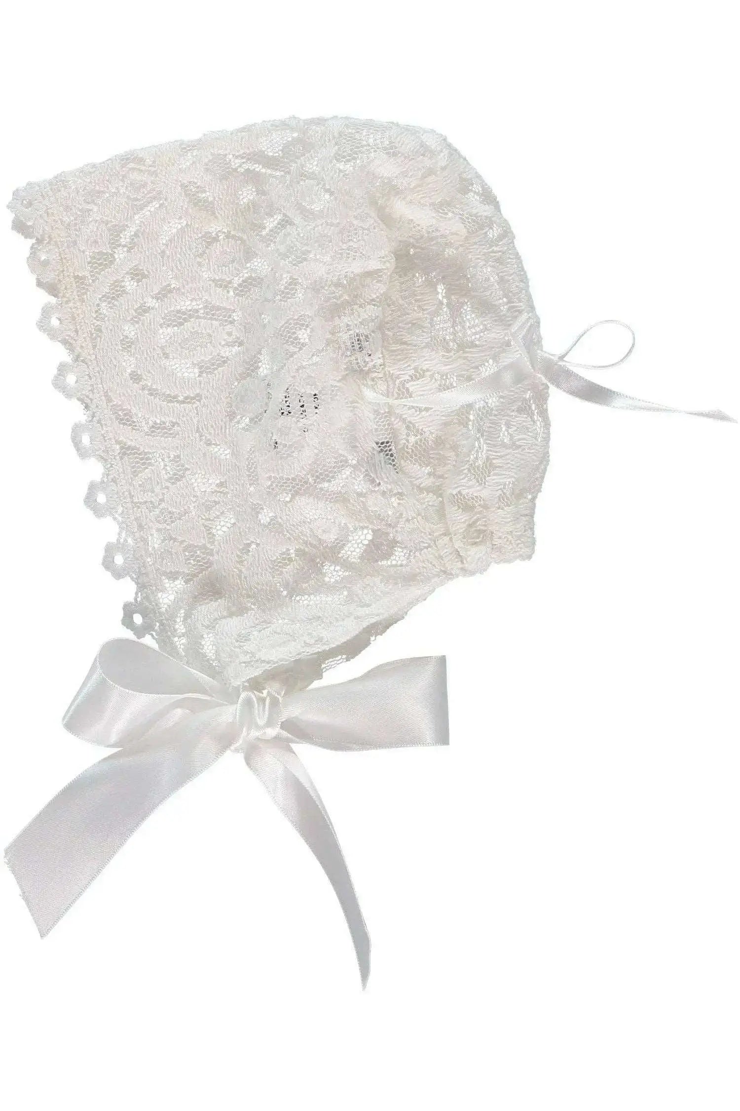 Baby Girls Elegant Lace Bonnet - An Initial Impression