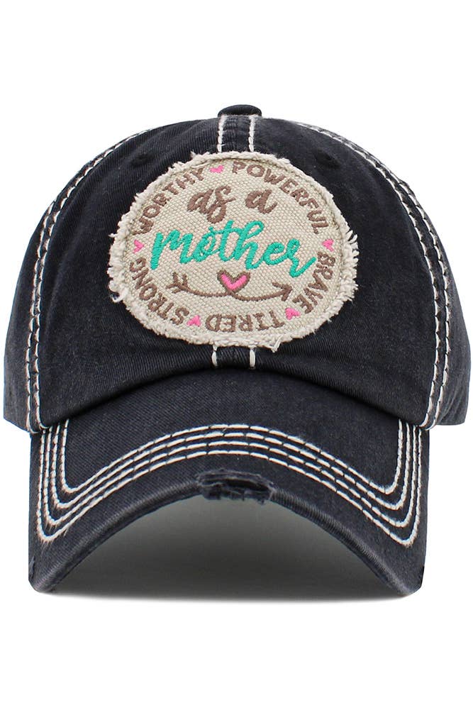 AS A MOTHER Vintage Ball Cap