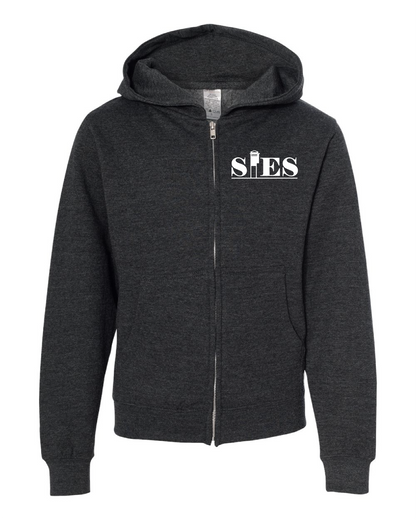 Youth Midweight Full-Zip Hooded Sweatshirt SIES