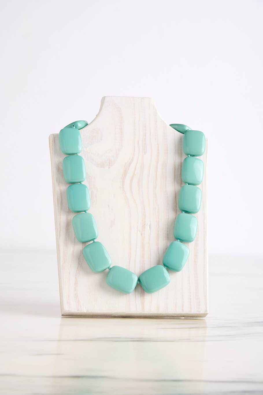 Hot Girls Pearls-Freezable Cooling Jewelry - Turquoise Chicklet Cooling Necklace