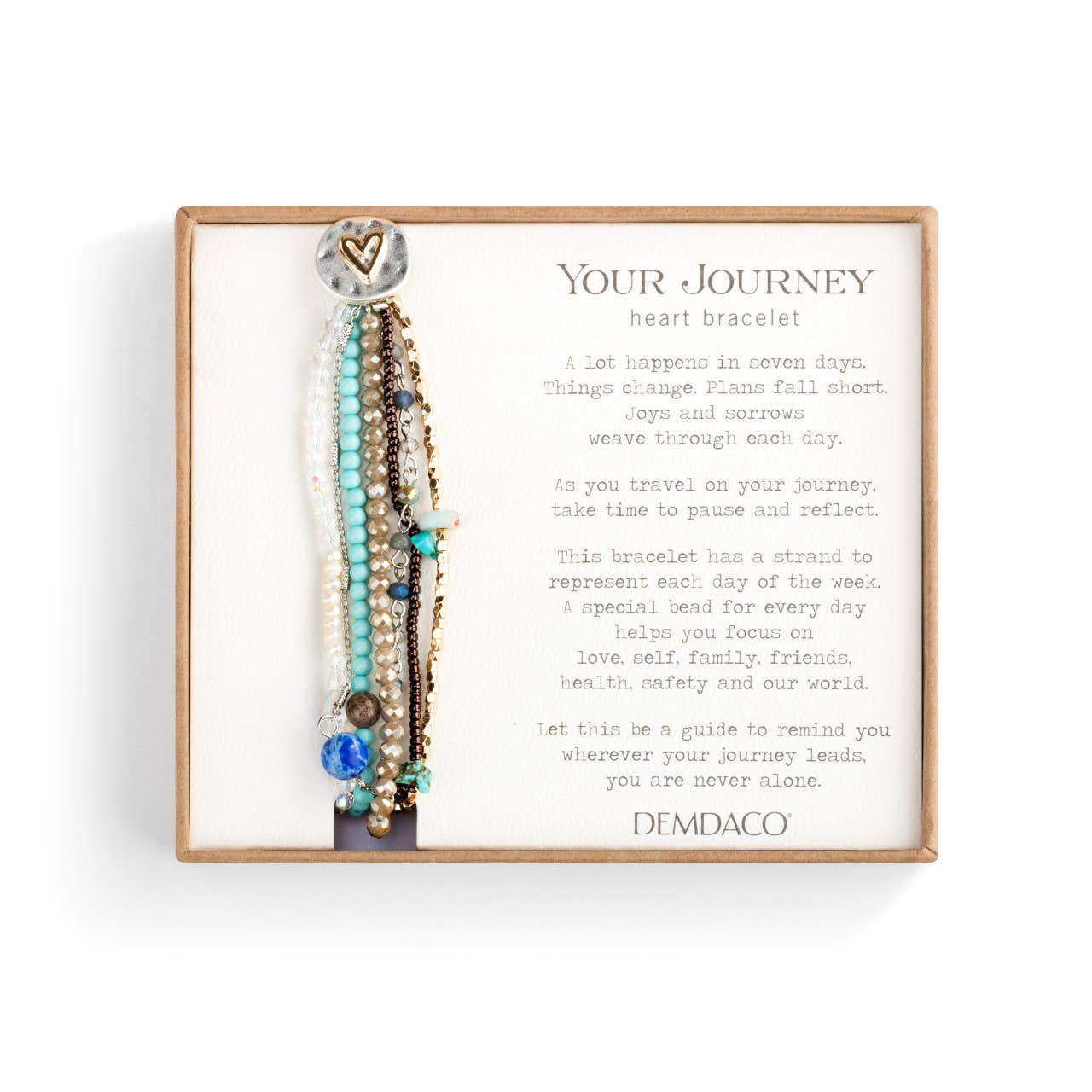 Beaded Love Bracelet - Turquoise