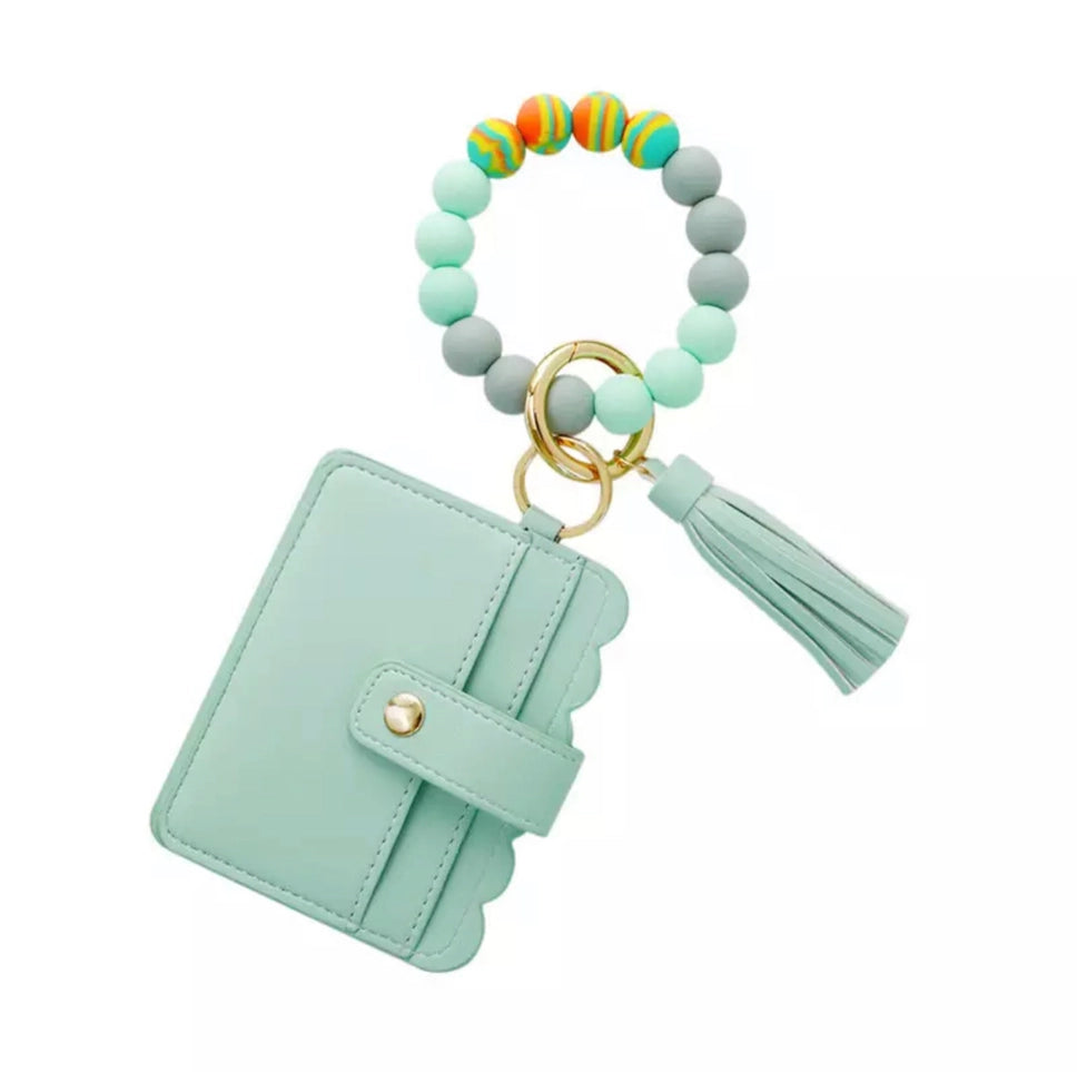 Silicone Beaded Wristlet for Needlepoint Canvas