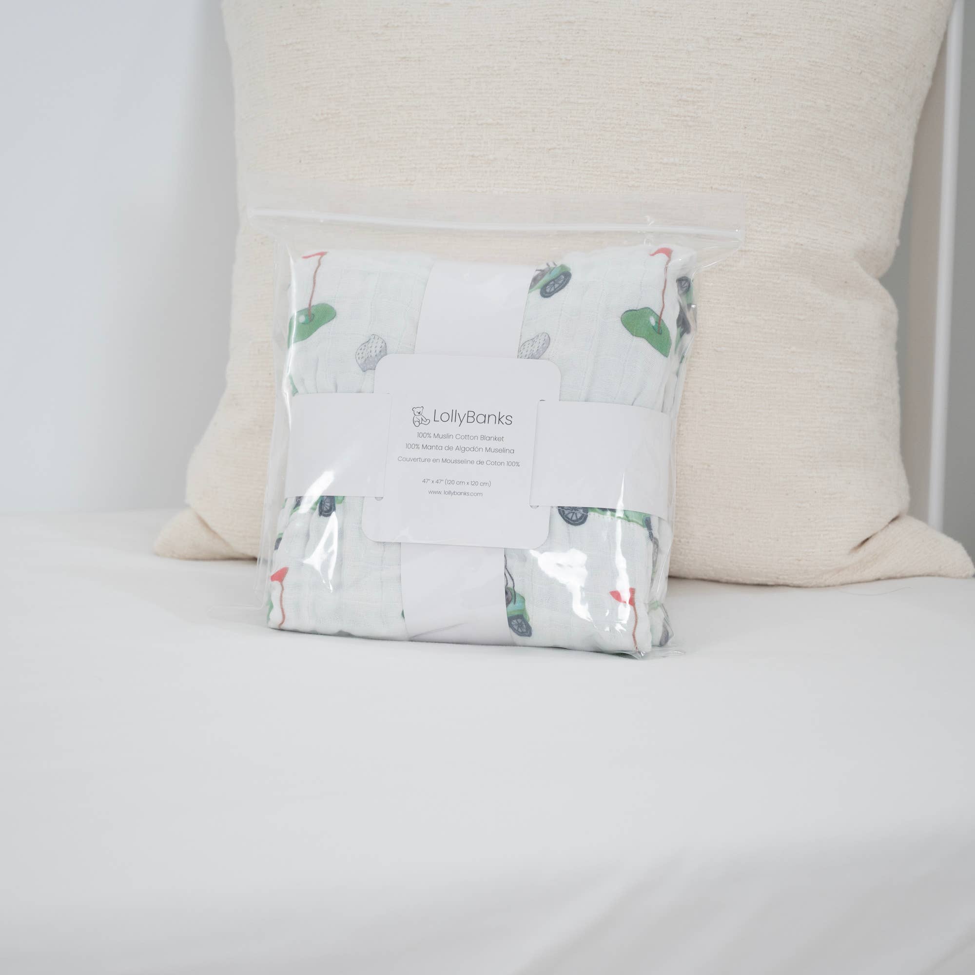 Toddler Muslin Blanket Golf A Round Sports Theme