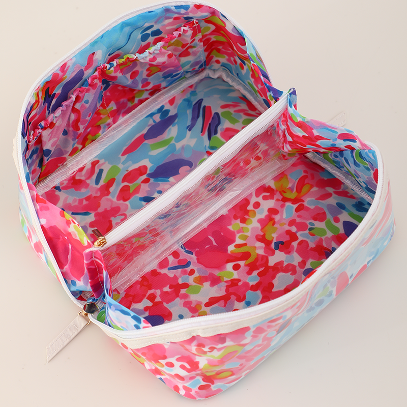 Southern My Sass - Cosmetic Case Carry All Bag PVC Plastic Coating Embroidery