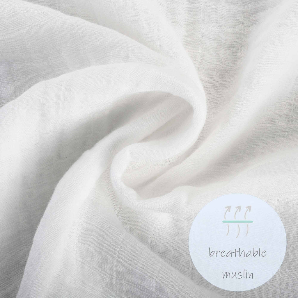 Lo Beautiful Bows Baby Muslin Swaddle Blanket