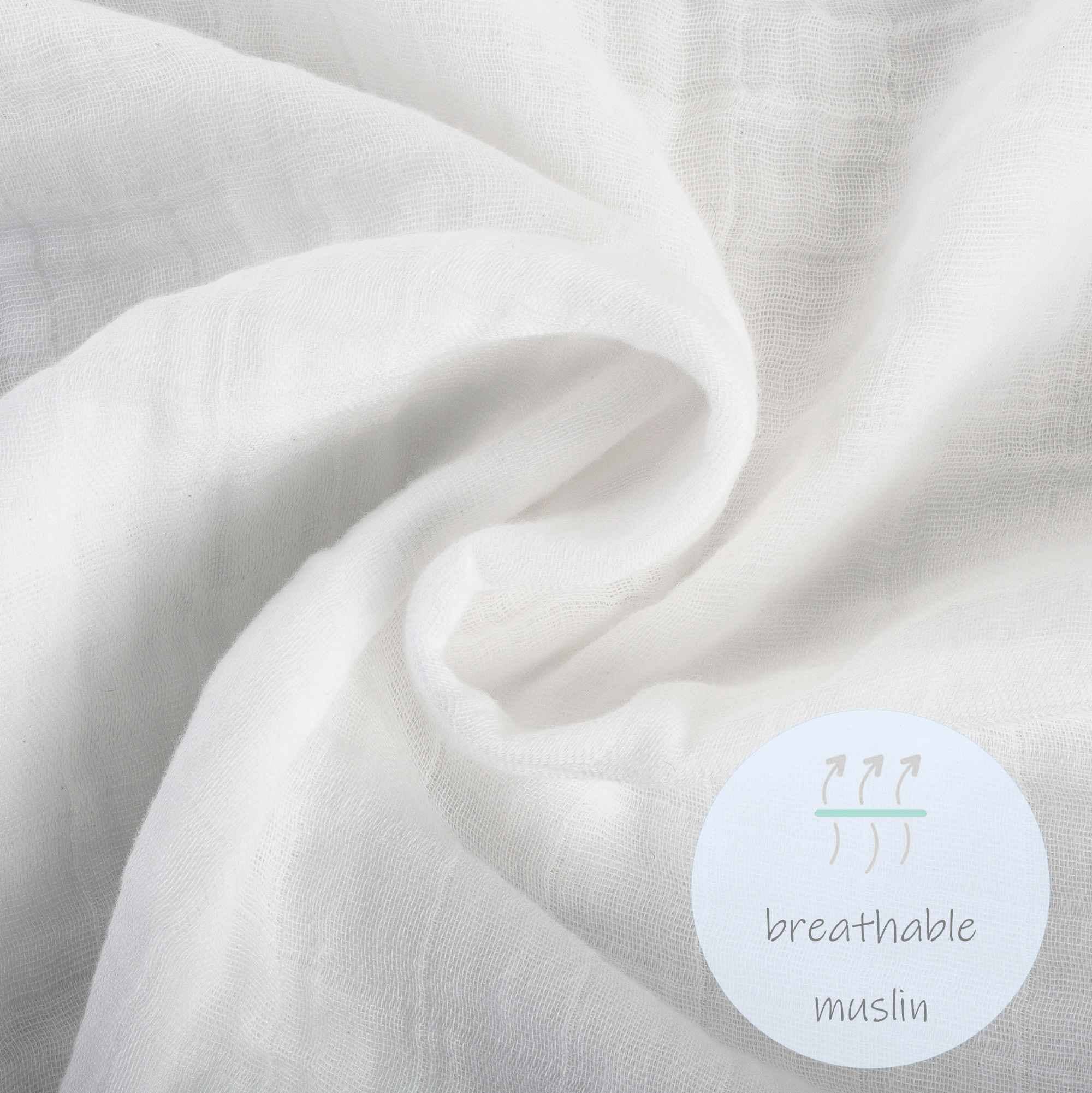 Lo Beautiful Bows Baby Muslin Swaddle Blanket