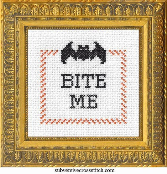 Subversive Cross Stitch - Bite Me Bat