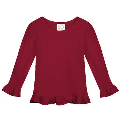 Girl's Long Sleeve Ruffle Tee Shirt - An Initial Impression