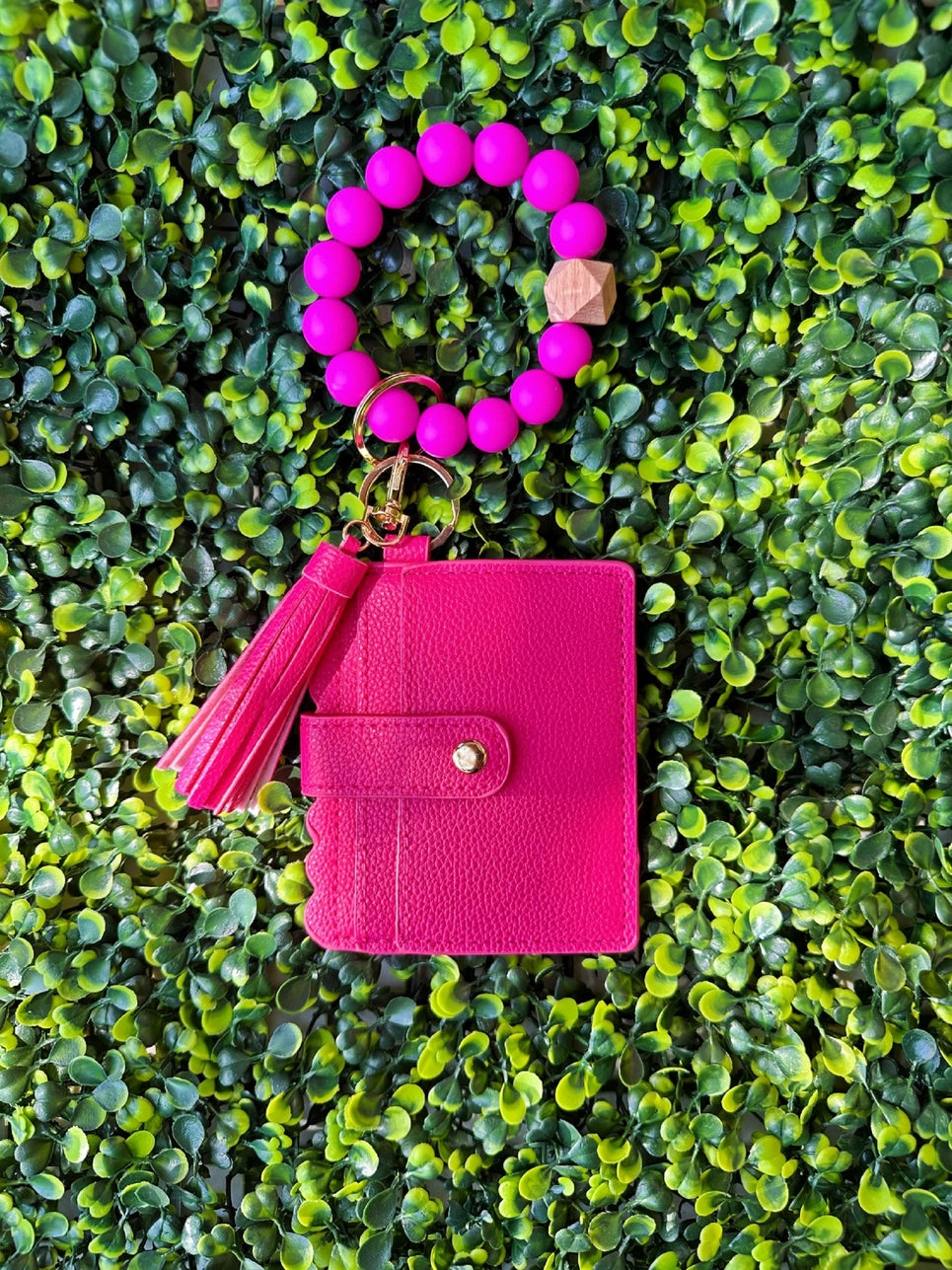 Silicone Beaded Wristlet for Needlepoint Canvas