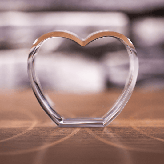 3D Crystal Heart With Your Photo