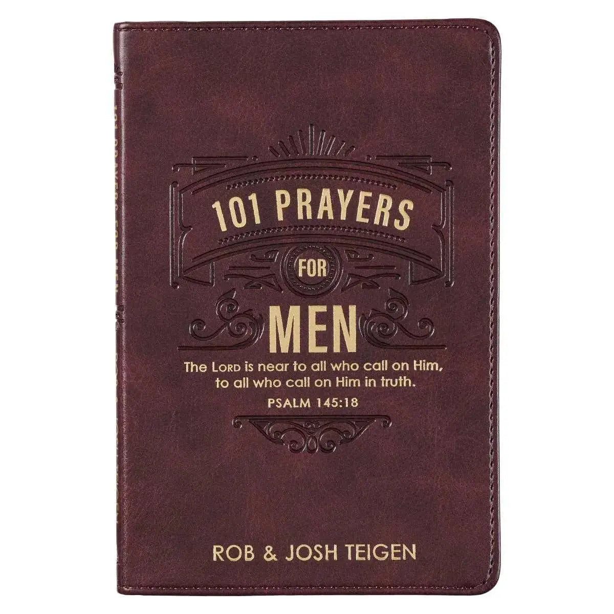Christian Art Gifts - 101 Prayers for Men Brown Faux Leather Gift Book - Psalm 145:18 - An Initial Impression