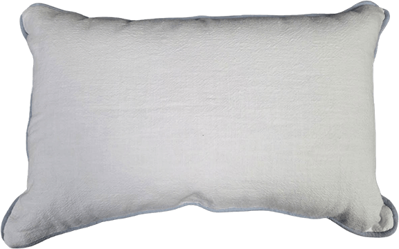 PILLOW WITH FISHTAIL MONOGRAM