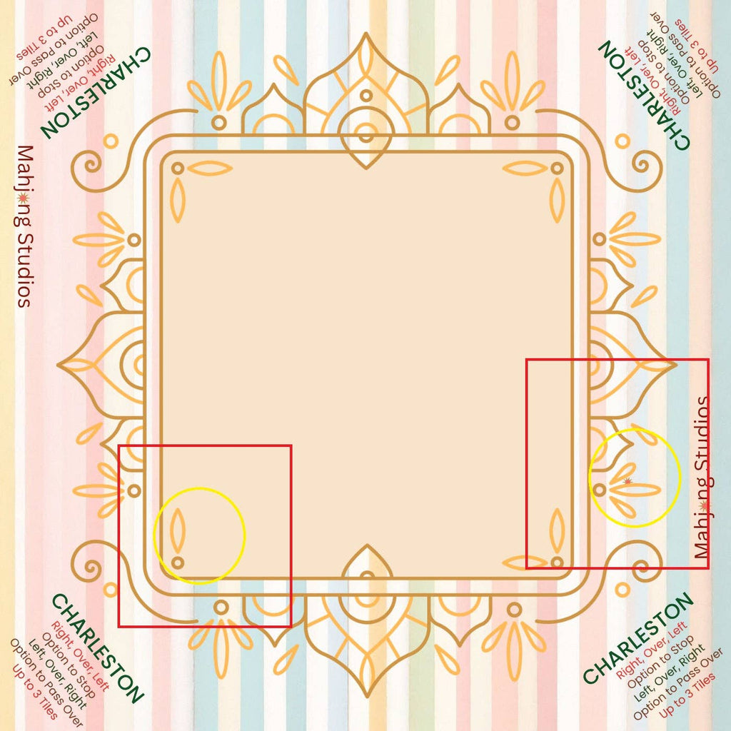 Mahjong Studios - Pastel Luxe Mahjong Mat -  33 x 33 - Ships Rolled
