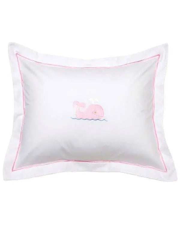 Baby Boudoir Pillow Cover - Whale Jacaranda Living An Initial Impression Pink