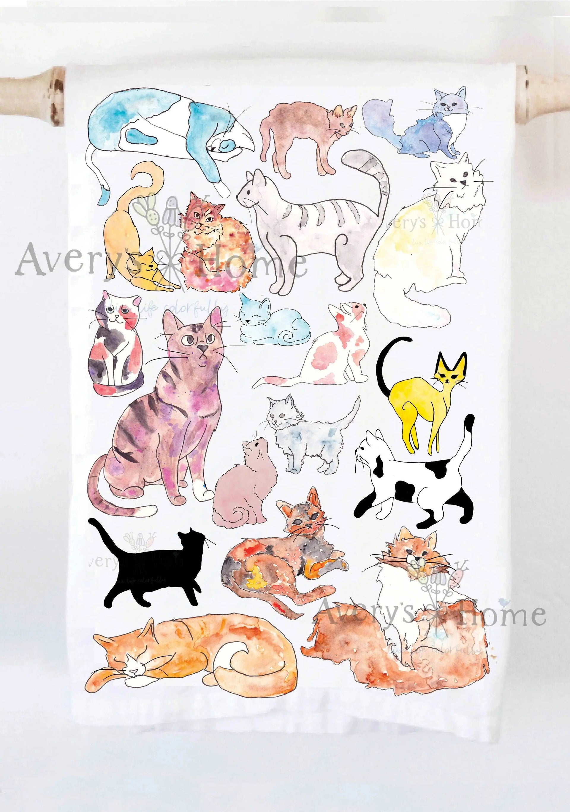 Adorable Cats Kitchen Towel