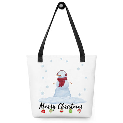 Merry Christmas Snowman Tote Bag - An Initial Impression