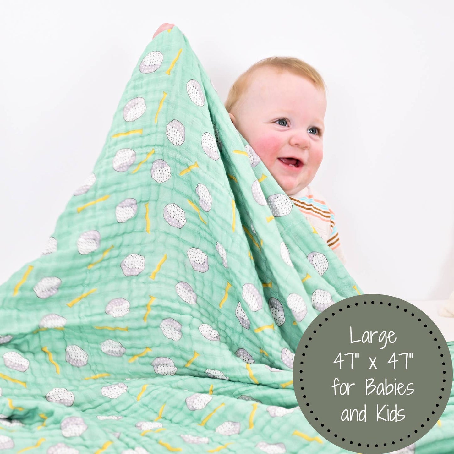 Toddler Muslin Blanket Golf A Round Sports Theme