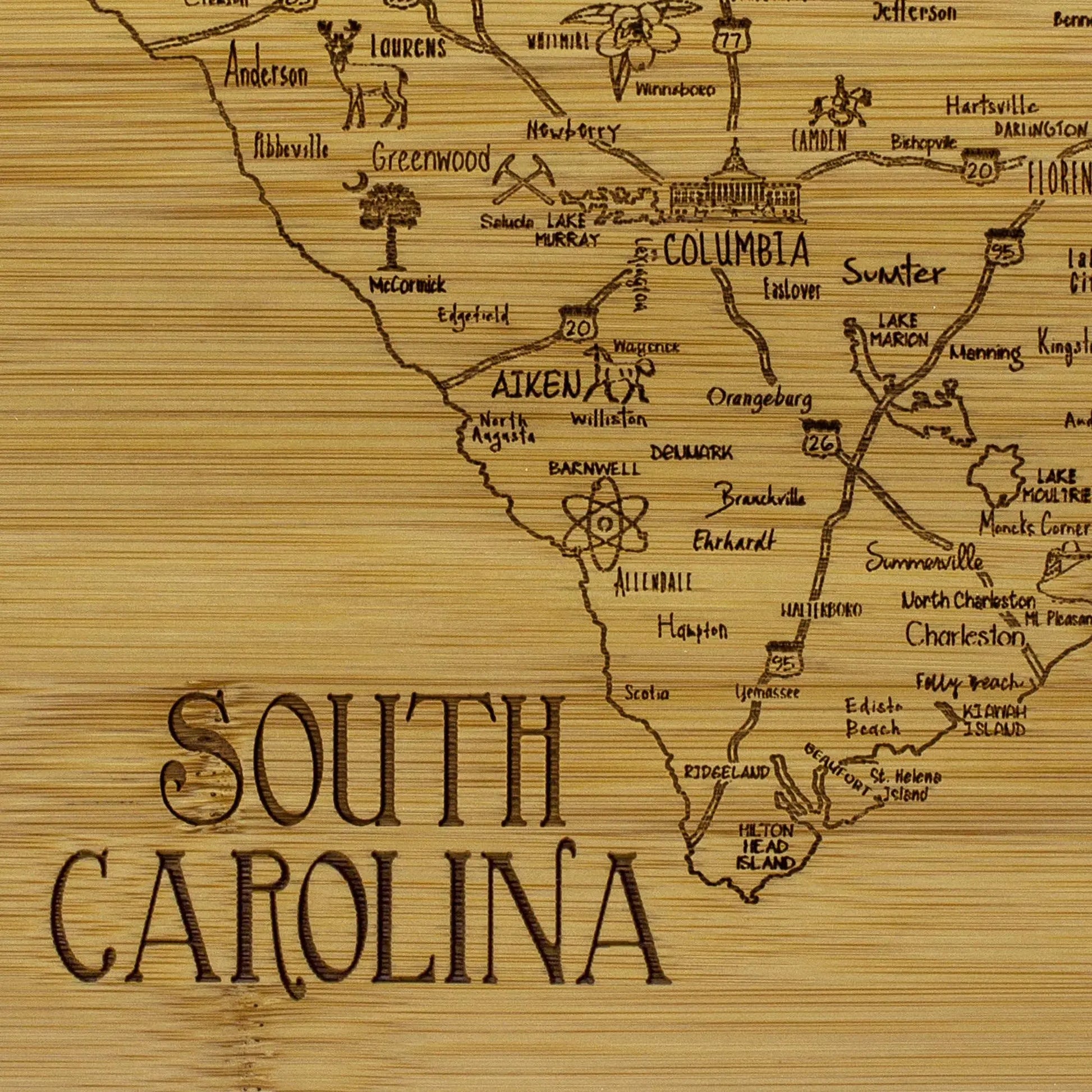 South Carolina 11" Cutting & Serving Board - An Initial Impression