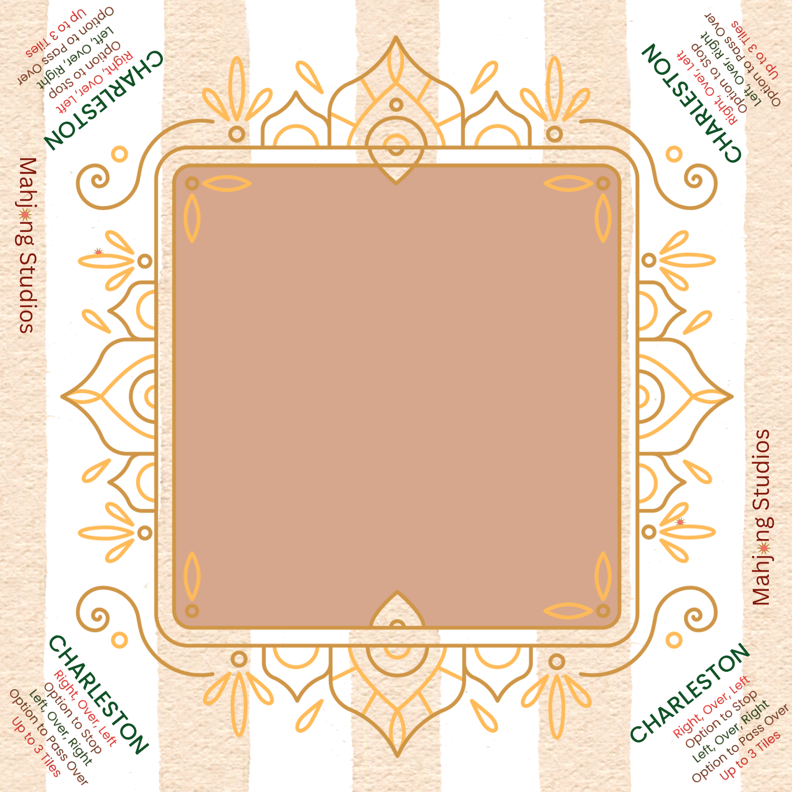 Ivory Coast Mahjong Mat 33 x 33