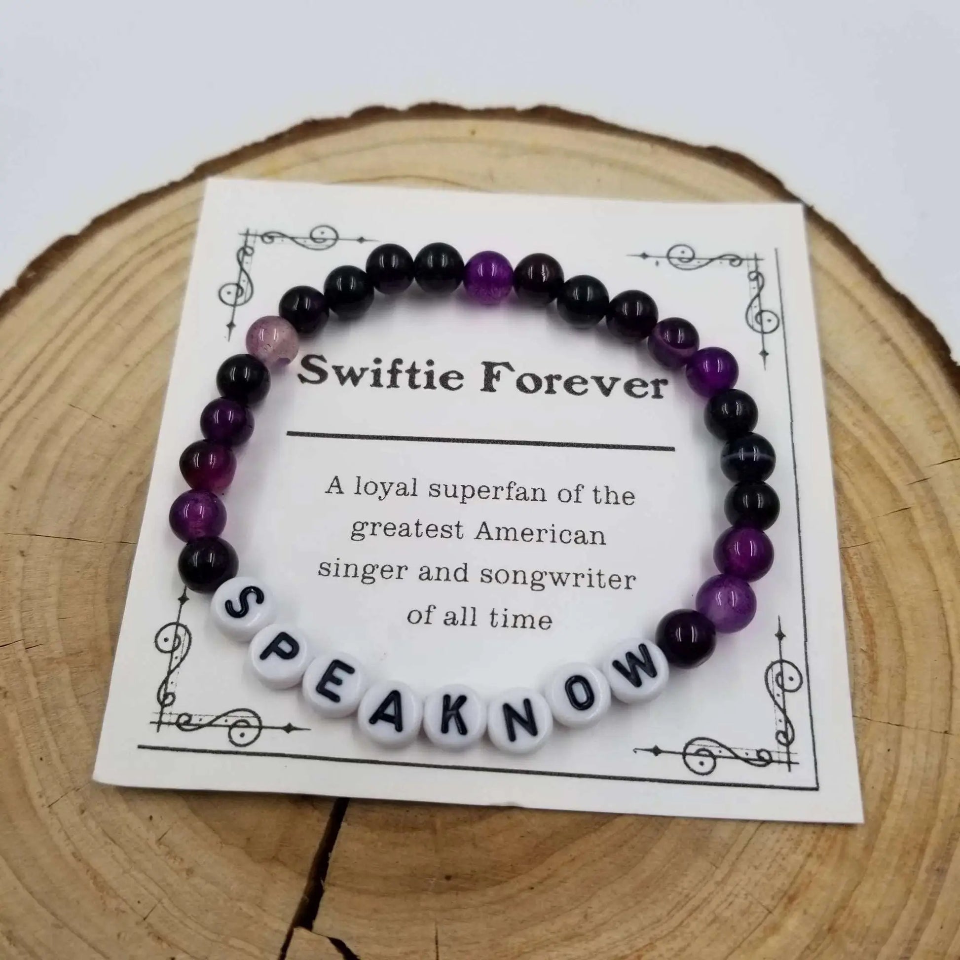 CHAKRA JEWELRY - Taylor Swift Natural Stone Bracelet with Card - An Initial Impression