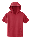 Sport-Tek® Youth Sport-Wick® Fleece Short Sleeve Hooded Pullover