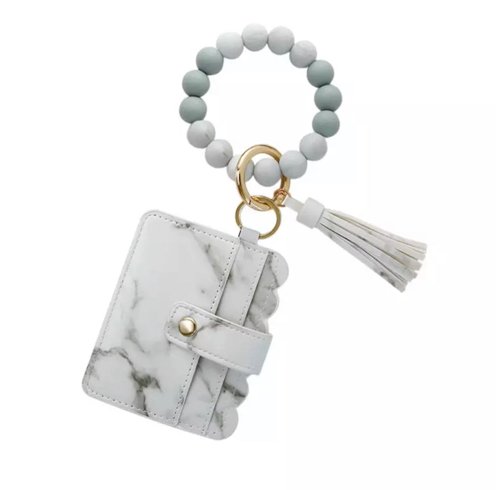 Silicone Beaded Wristlet for Needlepoint Canvas