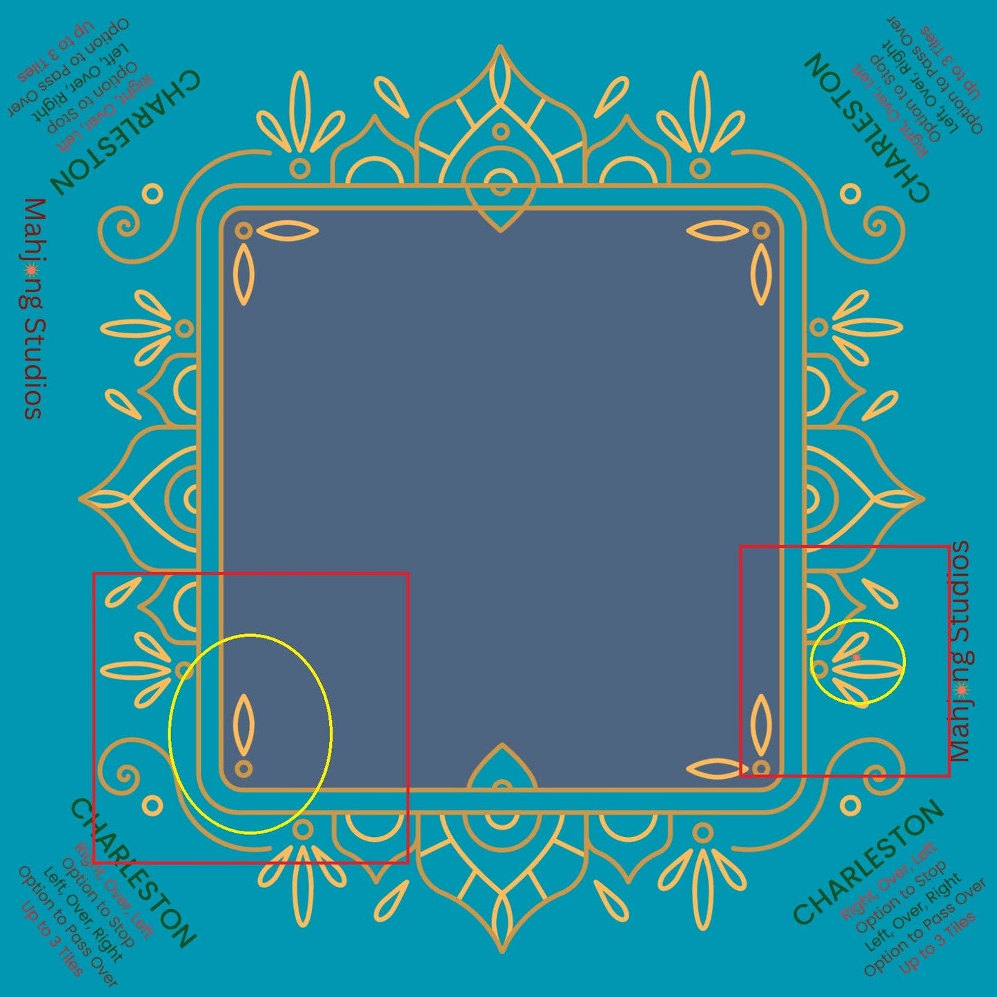 Midnight Luxe Mahjong Mat 33 x 33