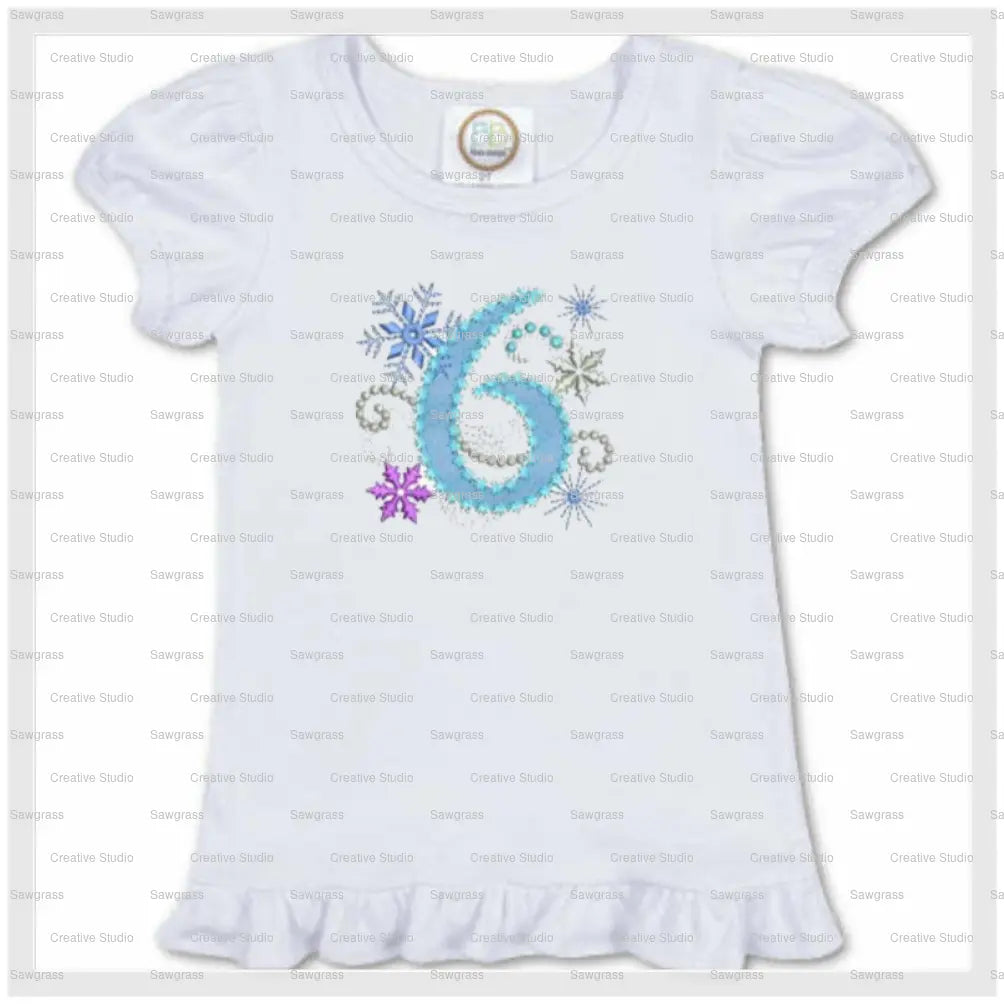 Girl's Short Sleeve Ruffle Birthday Tee Shirt - An Initial Impression