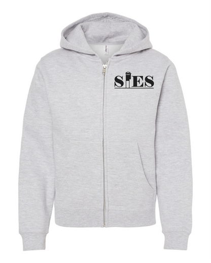 Youth Midweight Full-Zip Hooded Sweatshirt SIES