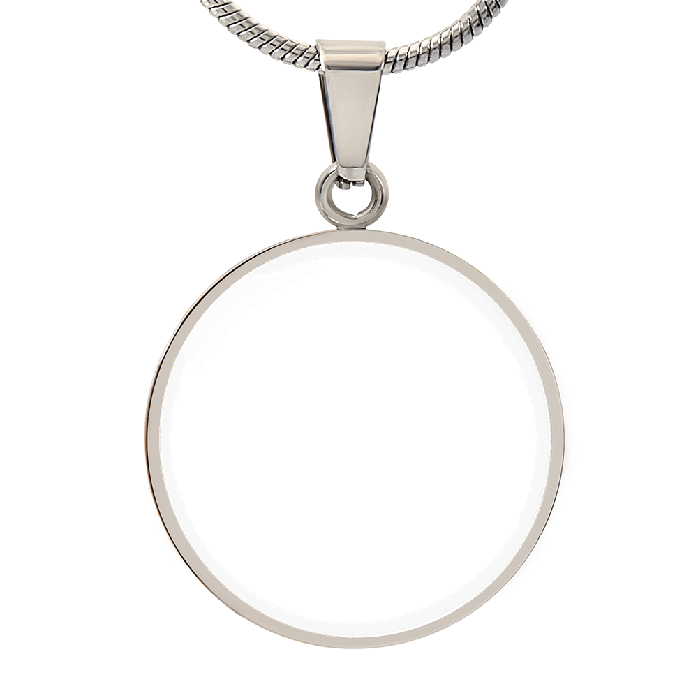 Circle Monogram Adjustable Necklace