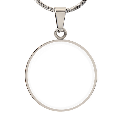 Circle Monogram Adjustable Necklace