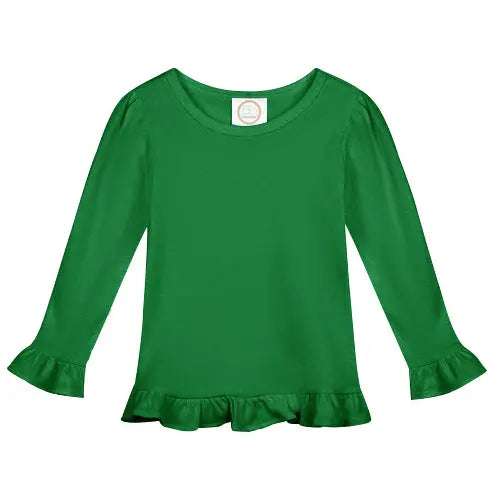 Girl's Long Sleeve Ruffle Tee Shirt - An Initial Impression