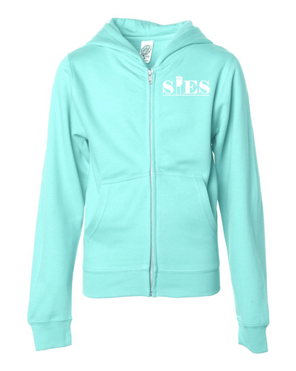 Youth Midweight Full-Zip Hooded Sweatshirt SIES