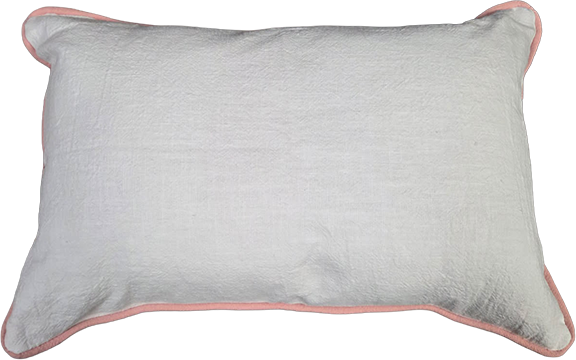 PILLOW WITH FISHTAIL MONOGRAM