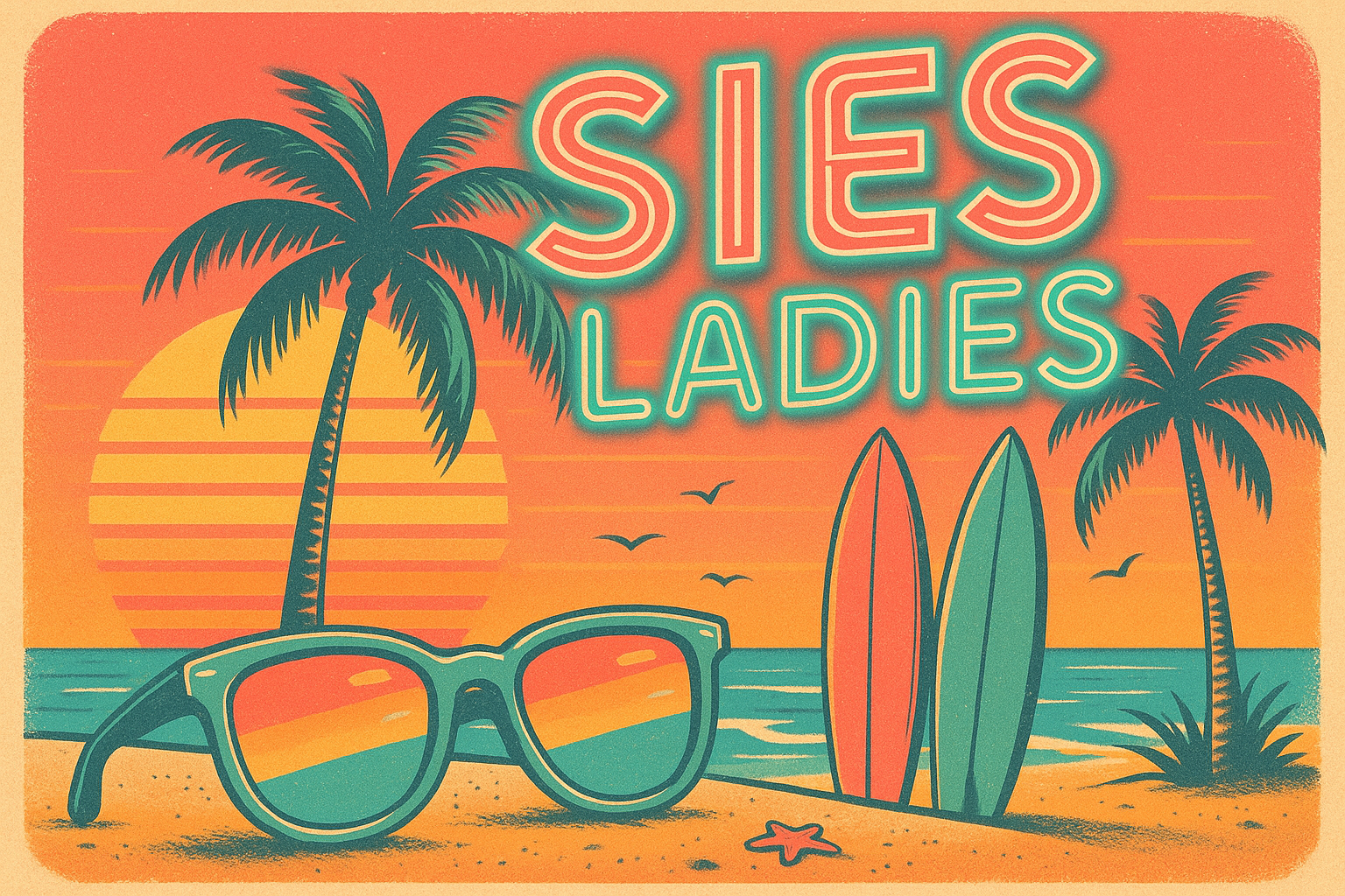 SIES Ladies Beach Retro