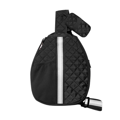 Pickle Ball Bag Black w/White/Silver stripe - An Initial Impression