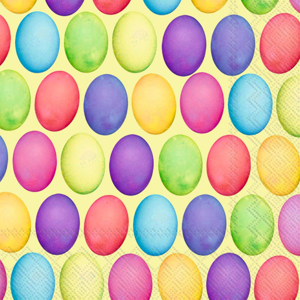 Happy Easter Eggs Paper Cocktail Napkins Pack of 20 - An Initial Impression