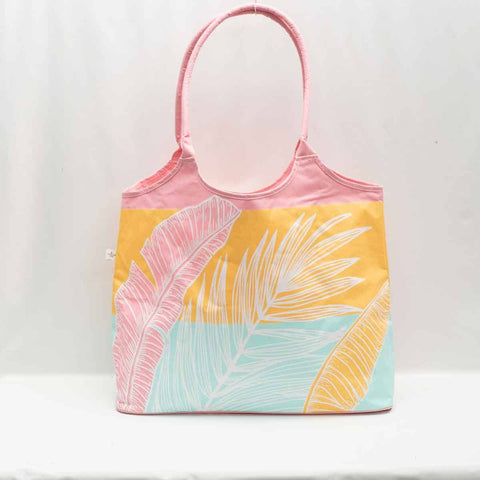 The Royal Standard - Delmare Palm Beach Bag    Sky/Sunburst/Light Pink   20x16x8