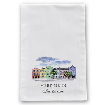 Meet Me In Charleston South Carolina Tea Towel