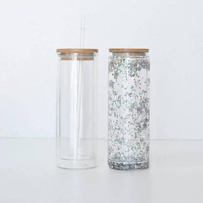 20oz Double Walled Sublimation Glass Tumbler