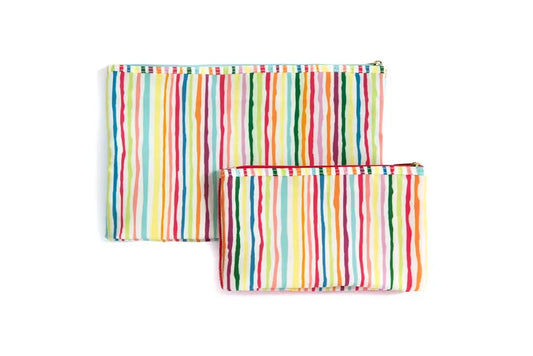 Orla Assorted Set of 2 Travel Organizers - Stripe Shiraleah An Initial Impression
