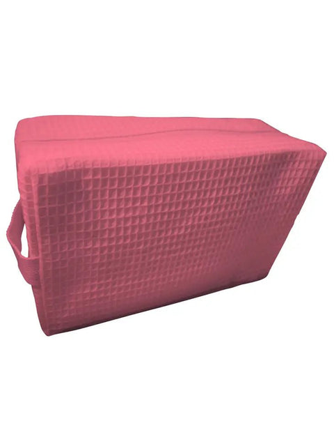 Cotton Waffle Cosmetic Bag, Large - An Initial Impression